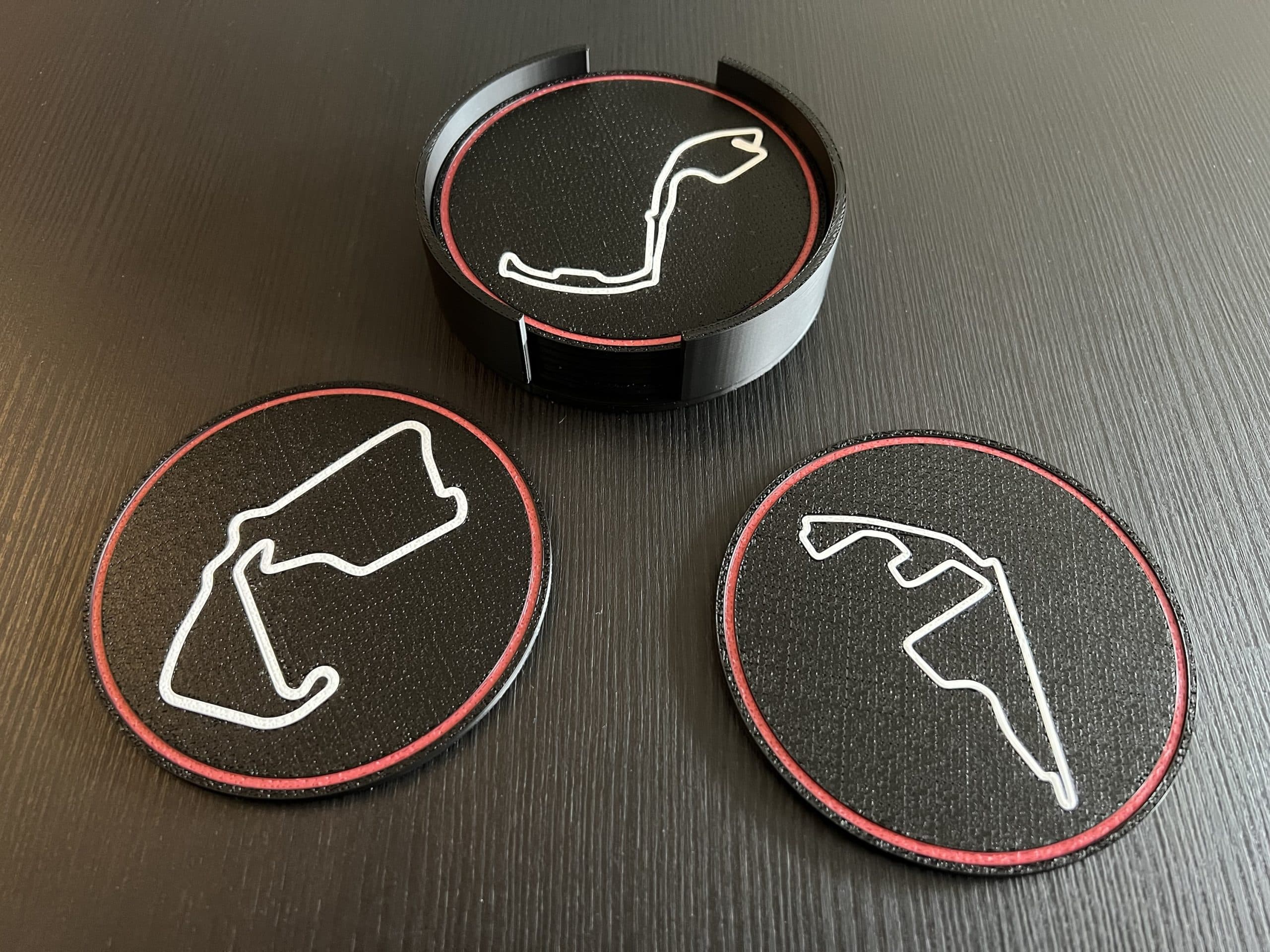 Ultimate Premier Racing Track Maps Coaster Set β Exclusive Pygma3D Edition